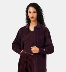 Surchemise oversize velours côtelé Lacoste