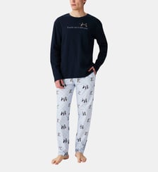 Pyjama en jersey de coton épais - Touche pas à mon putt Arthur