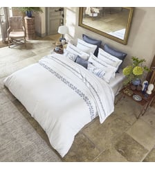 Housse de couette imprimée en satin de coton bio, MIRABEAU Alexandre Turpault