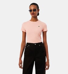 T-shirt slim fit coton côtelé Lacoste