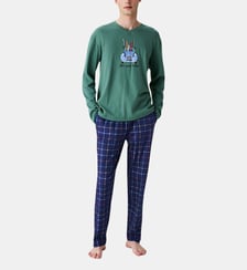 Pyjama en jersey de coton épais - Ski You Later Arthur