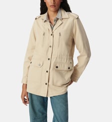 Veste saharienne broderies épaules Ikks