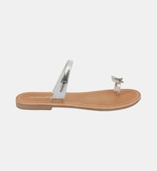 Sandales plates en cuir OFLY Les Tropeziennes par M. Belarbi
