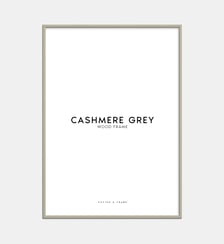 Cadre en bois gris cachemire en acrylique Poster & Frame