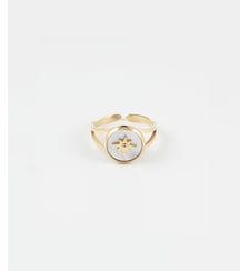 Bague Sun  en Acier doré Zag Bijoux