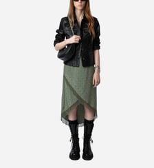 Jupe Jeudie Wings Soie Jacquard Zadig&Voltaire
