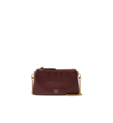 Petit sac à bandoulière mini double bag en cuir Pinko
