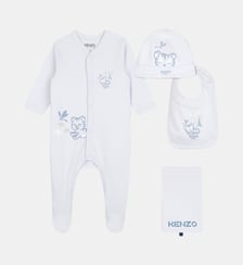 Ensemble pyjama, bonnet et bavoir Kenzo Kids