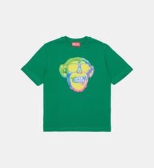 T-shirt avec logo et imprimé Monkey Diesel Kids