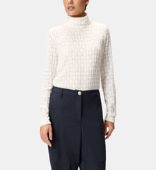 Pull en dentelle avec détails transparents Pinko