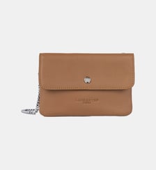 Petit double pochette Soft PM en cuir Lancaster