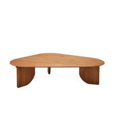table basse  Plateau asymétrique et courbes organiques Madura