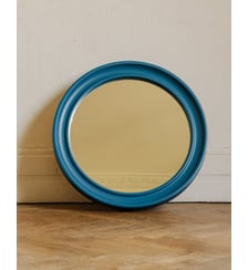Miroir en fibre de verre bleu Igor N°1181- Produit chiné Debongout