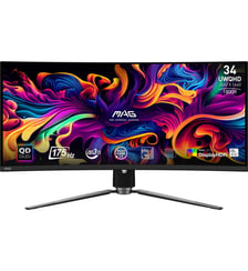 Ecran PC Gamer MPG 341CQP 34" Incurvé 1800R UWQHD 175Hz QD-OLED HDMI 2.1 AMD FreeSync MSI