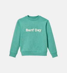 Sweat chiné à message  - Coton biologique Cyrillus
