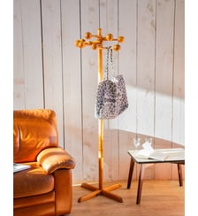 Porte-manteau en bois Charlie N°168- Produit chiné Debongout
