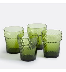 Lot de 4 verres à eau colorés torsadés La Redoute Interieurs