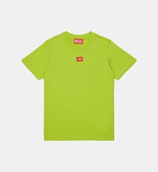 T-shirt en jersey avec écusson "D" rouge Diesel Kids