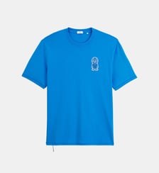 T-shirt manches courtes col rond Théo badge bouclette Serge Blanco