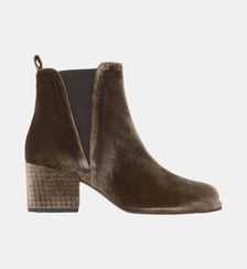 Bottines à talon bloc en velours NEANDRA Castaner