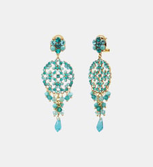 Boucles d'oreilles longues tiges percées   - Chiara Satellite