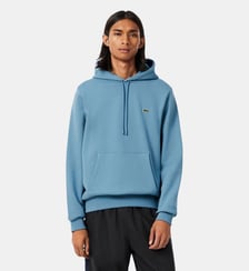 Sweatshirt à capuche molleton de coton Lacoste