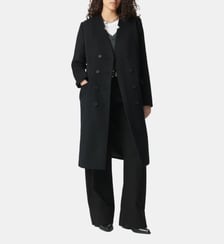 Manteau long parementure à capuche amovible Ikks