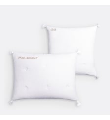 Housse coussin gaze de coton personnalisée Kumla La Redoute Interieurs