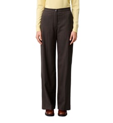 Pantalon droit laine mélangée rayé Claudie Pierlot