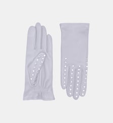 Gants Studs Femme Cuir Doublés Soie Agnelle