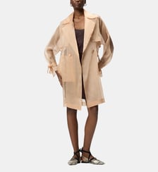 Trench en organza de soie Pinko
