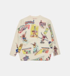 Pull ras du cou avec logo Marni