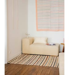 Tapis en lin et coton Olivier N°110- Produit chiné Debongout