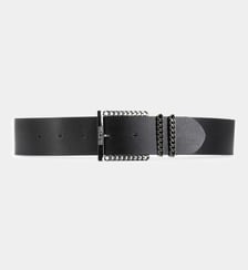 Ceinture en cuir avec boucle chaîne The Kooples