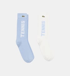Lot de 2 paires de chaussettes côtelées Lacoste