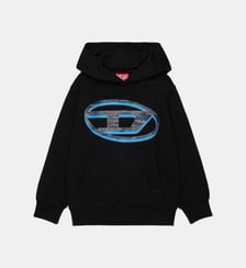 Sweat à capuche avec logo Diesel Kids