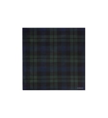 Pochette en soie à motif tartan Fursac