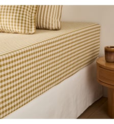 Drap-housse coton seersucker bonnet 30 cm La Redoute Interieurs