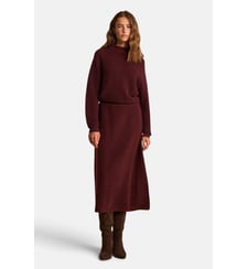 Jupe Dansante Bordeaux En Laine Mélangée Vera Maison 123