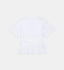 T-shirt avec ceinture à la taille MM6 Maison Margiela