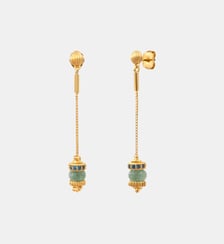 Boucles d'oreilles tiges percées   doré à l'or fin - Avola Satellite