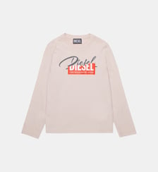 T-shirt manches longues avec logo Diesel Kids