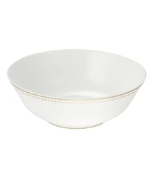 Porcelain Salad Serving Bowl Gold Finish - MALMAISON IMPÉRIALE Christofle