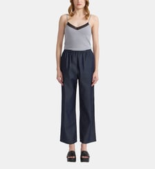 pantalon Vietnam bleu marine Agnès b.
