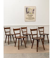 Lot de 5 chaises vintage par Adolf Schenck Alma N°1692- Produit chiné Debongout