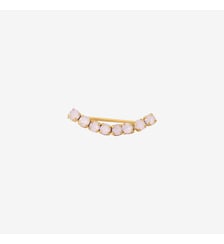 Dessus d'oreilles dorés solo rose water opal - paris Caroline Najman