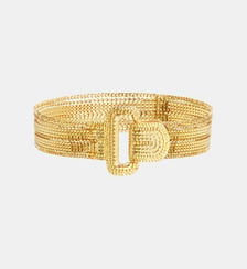 Bracelet multirangs chaînes medium   doré à l'or fin - Ashanti Satellite