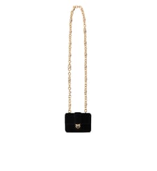 Porte-cartes pocket necklace en daim à bandoulière bijou Pinko