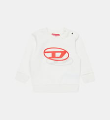 Sweat-shirt à col rond avec logo Diesel Kids