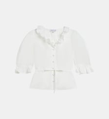 chemise en coton manches ballon Agnès b.